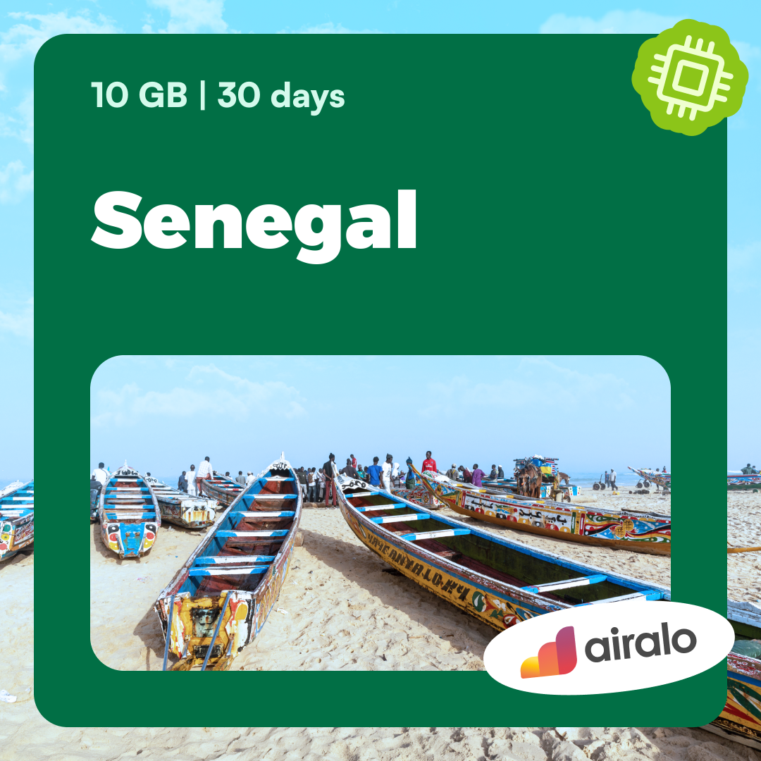 10 GB Senegal travel eSIM valid for 30 days