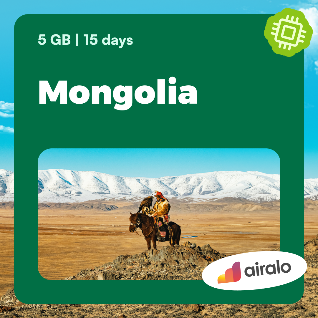 5 GB Mongolia travel eSIM valid for 15 days