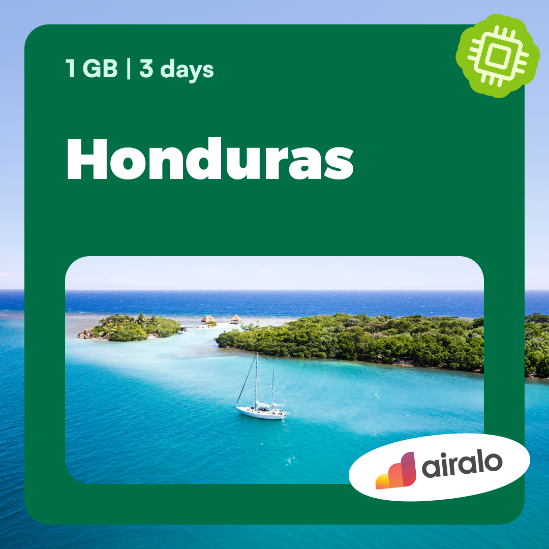 1 GB Honduras travel eSIM valid for 3 days