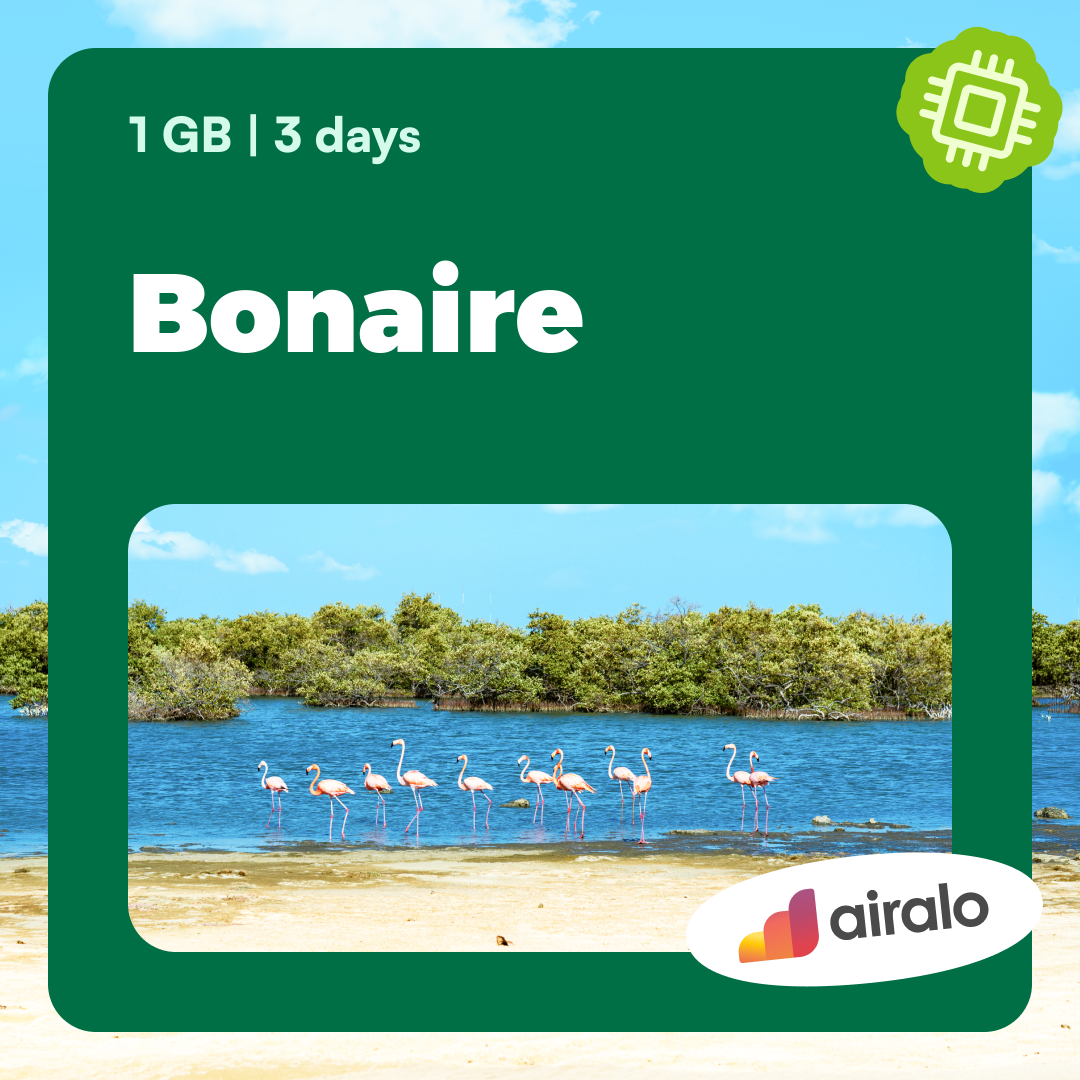 1 GB Bonaire travel eSIM valid for 3 days