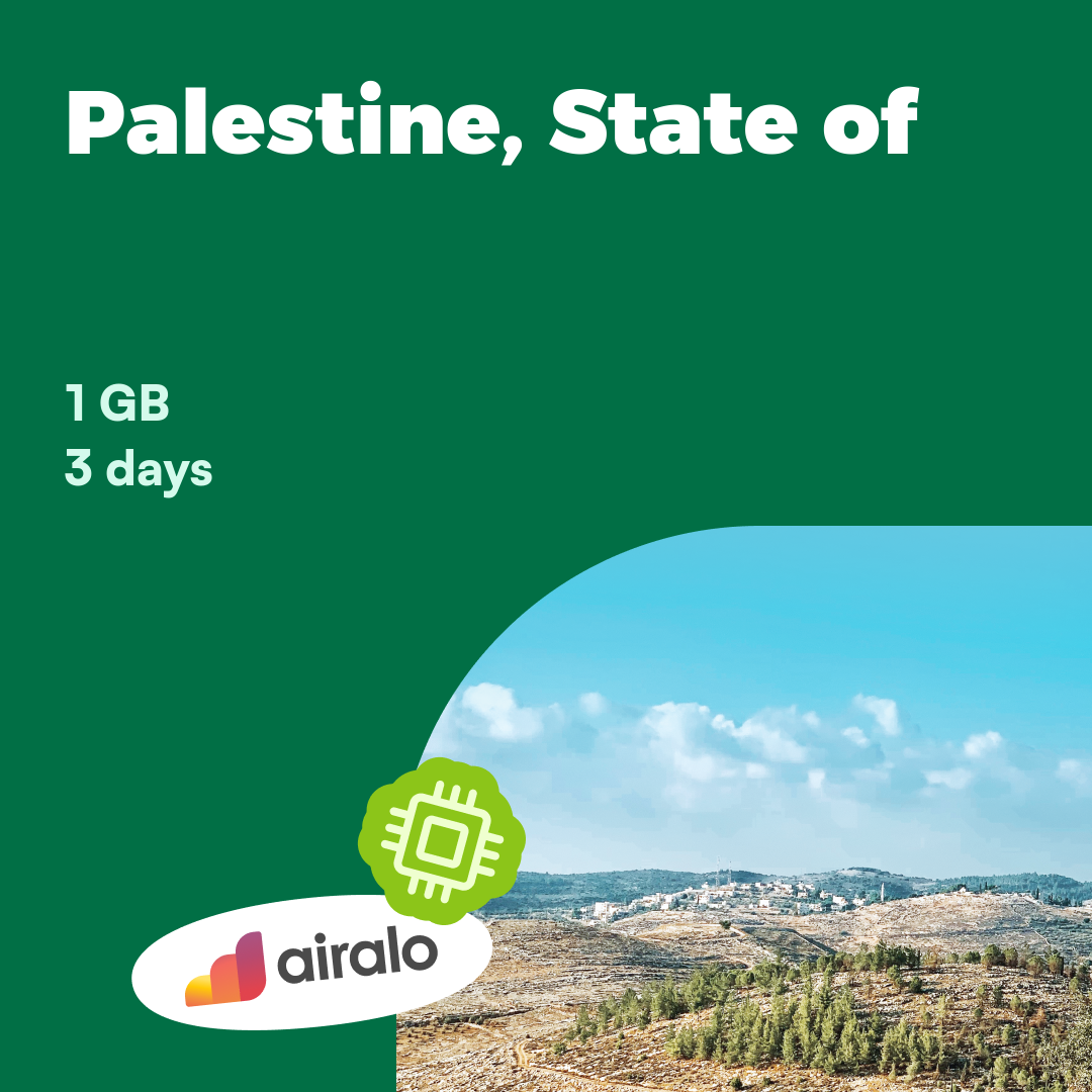 1 GB Palestine, State of travel eSIM valid for 3 days