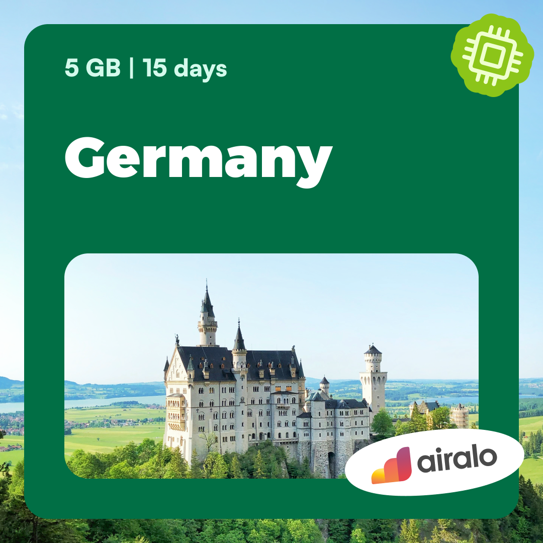 5 GB Germany travel eSIM valid for 15 days