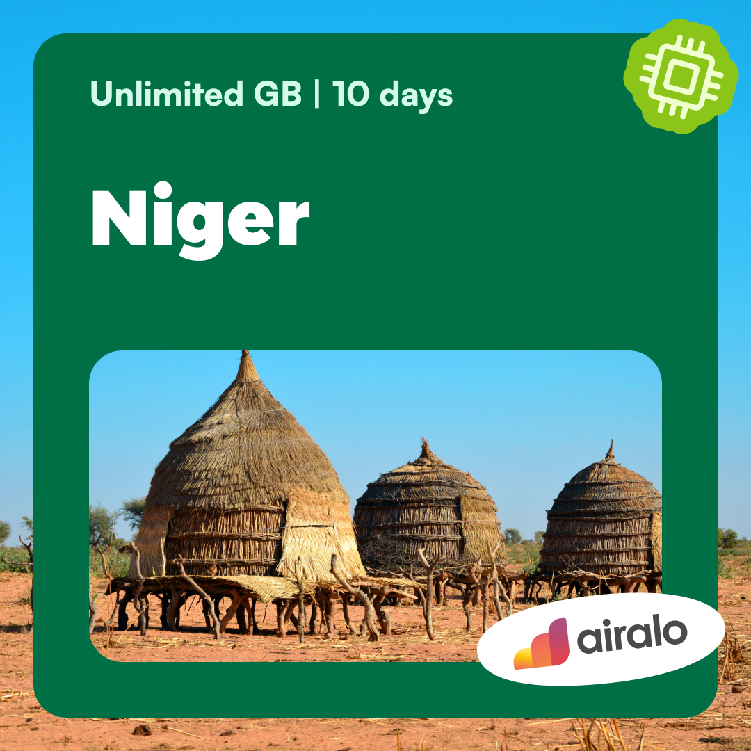 Unlimited GB Niger travel eSIM valid for 10 days