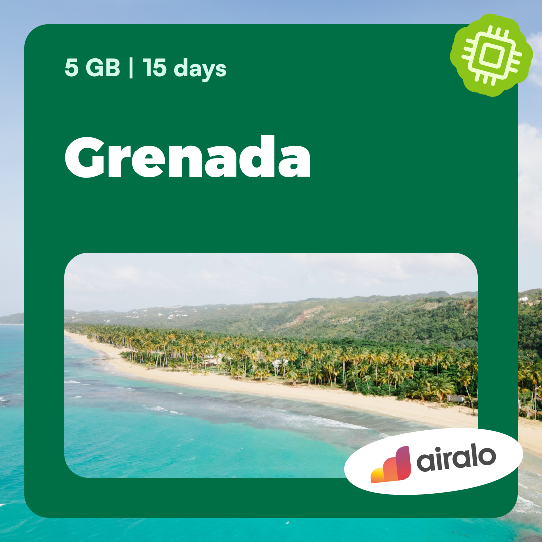 5 GB Grenada travel eSIM valid for 15 days