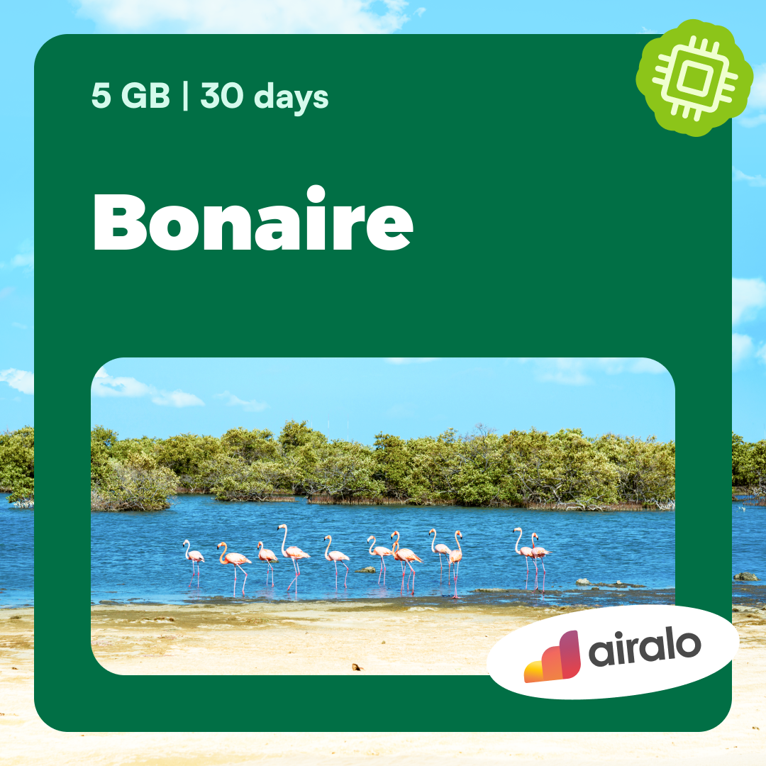 5 GB Bonaire travel eSIM valid for 30 days