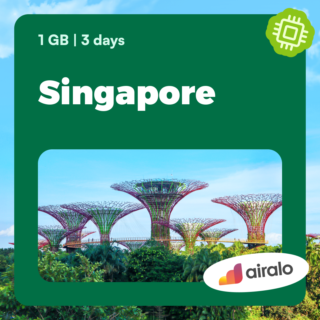 1 GB Singapore travel eSIM valid for 3 days