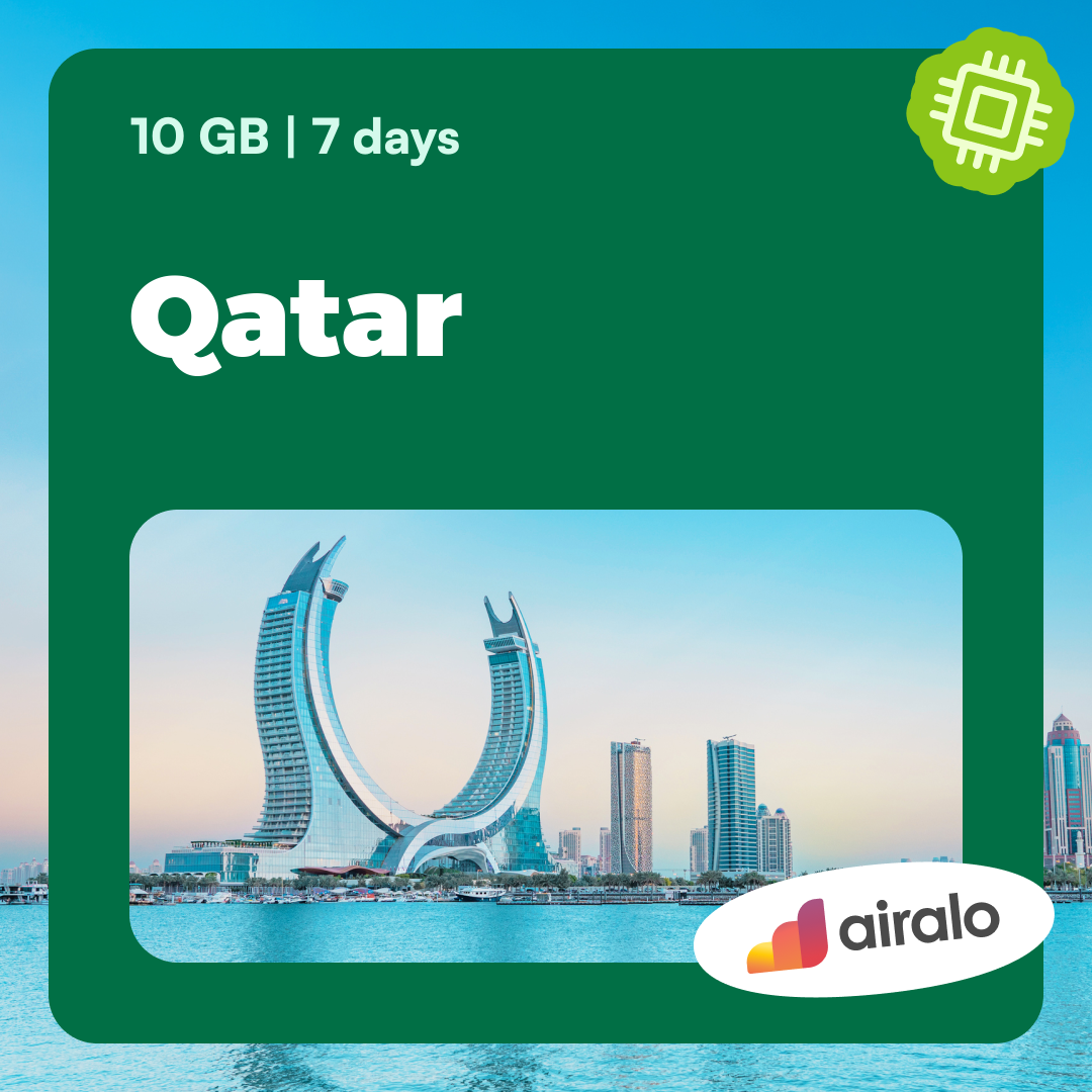 10 GB Qatar travel eSIM valid for 7 days