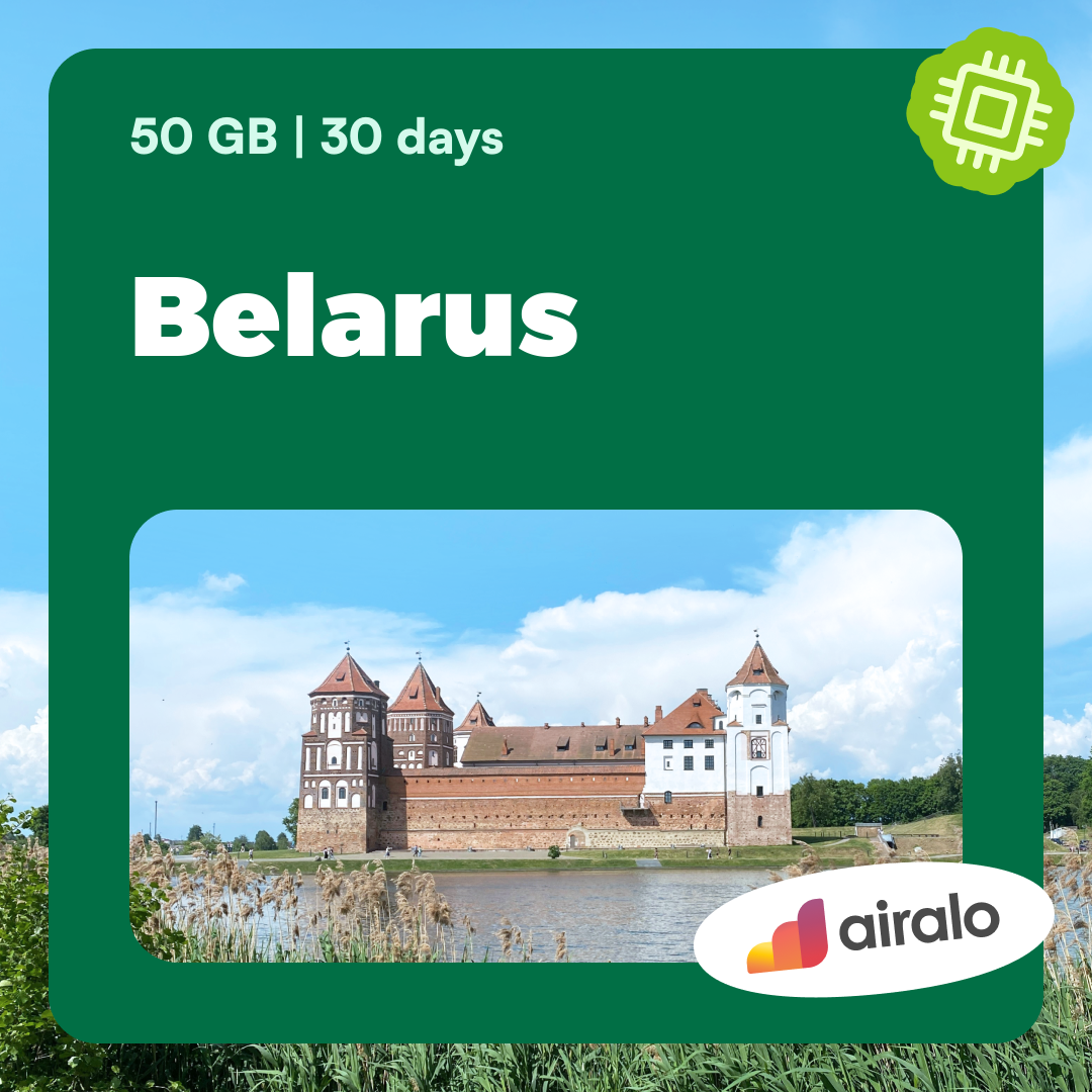 50 GB Belarus travel eSIM valid for 30 days