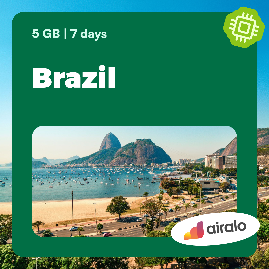 5 GB Brazil travel eSIM valid for 7 days