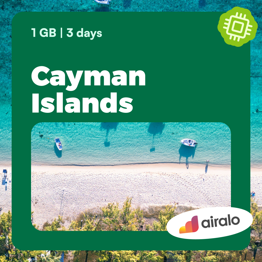 1 GB Cayman Islands travel eSIM valid for 3 days