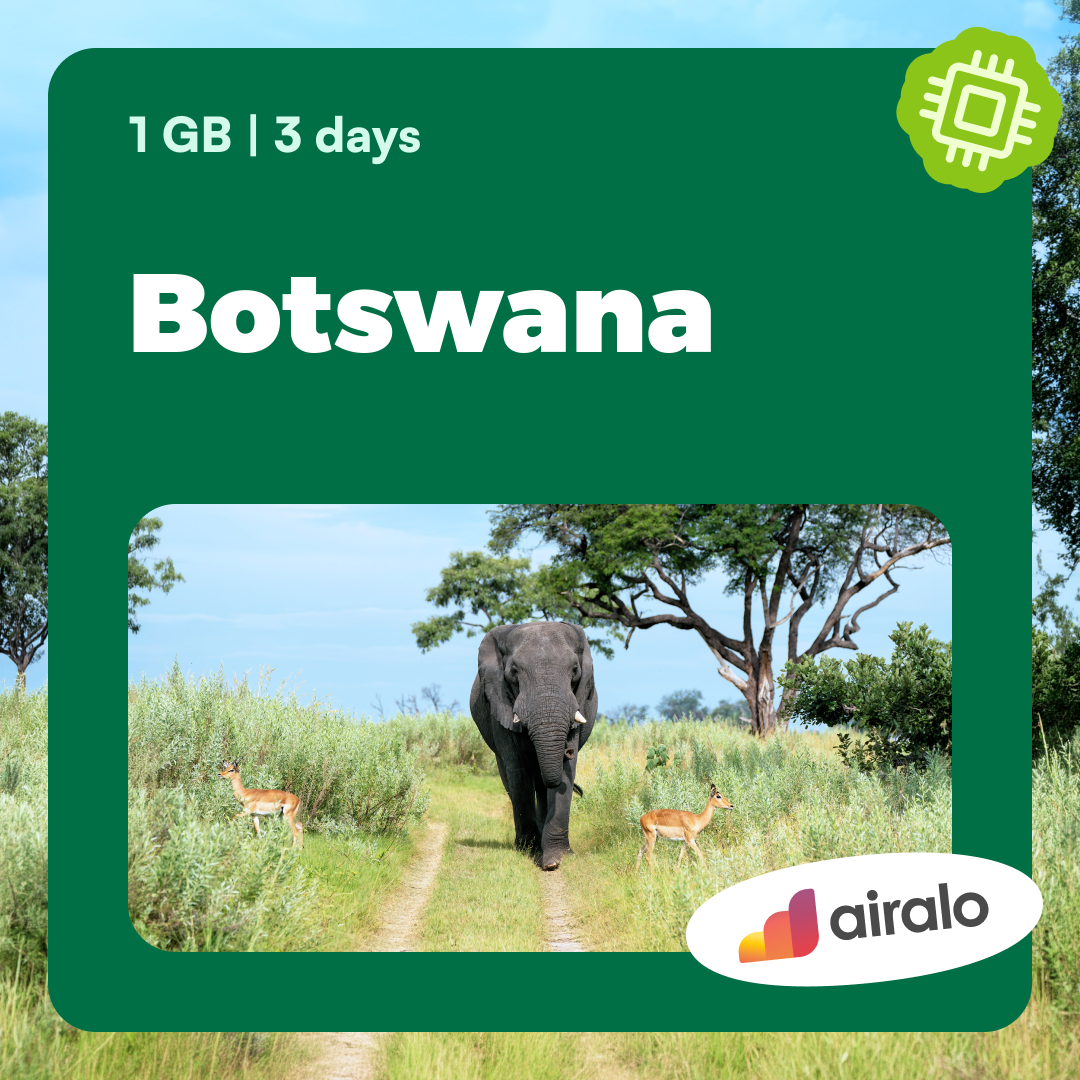 1 GB Botswana travel eSIM valid for 3 days