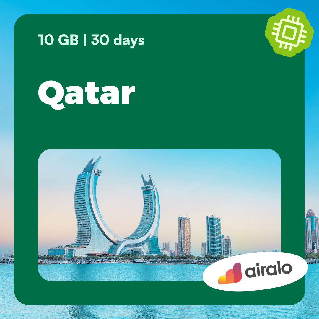 10 GB Qatar travel eSIM valid for 30 days