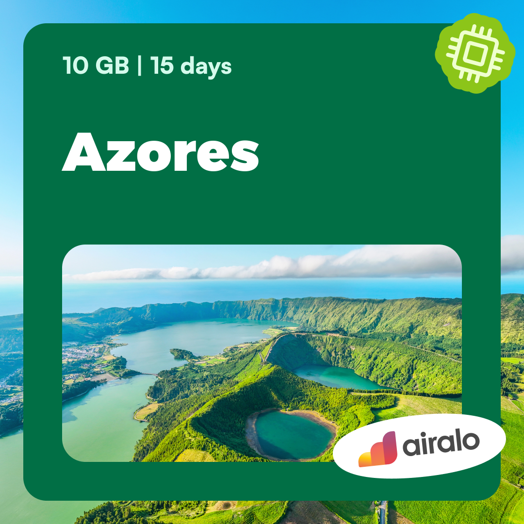 10 GB Azores travel eSIM valid for 15 days