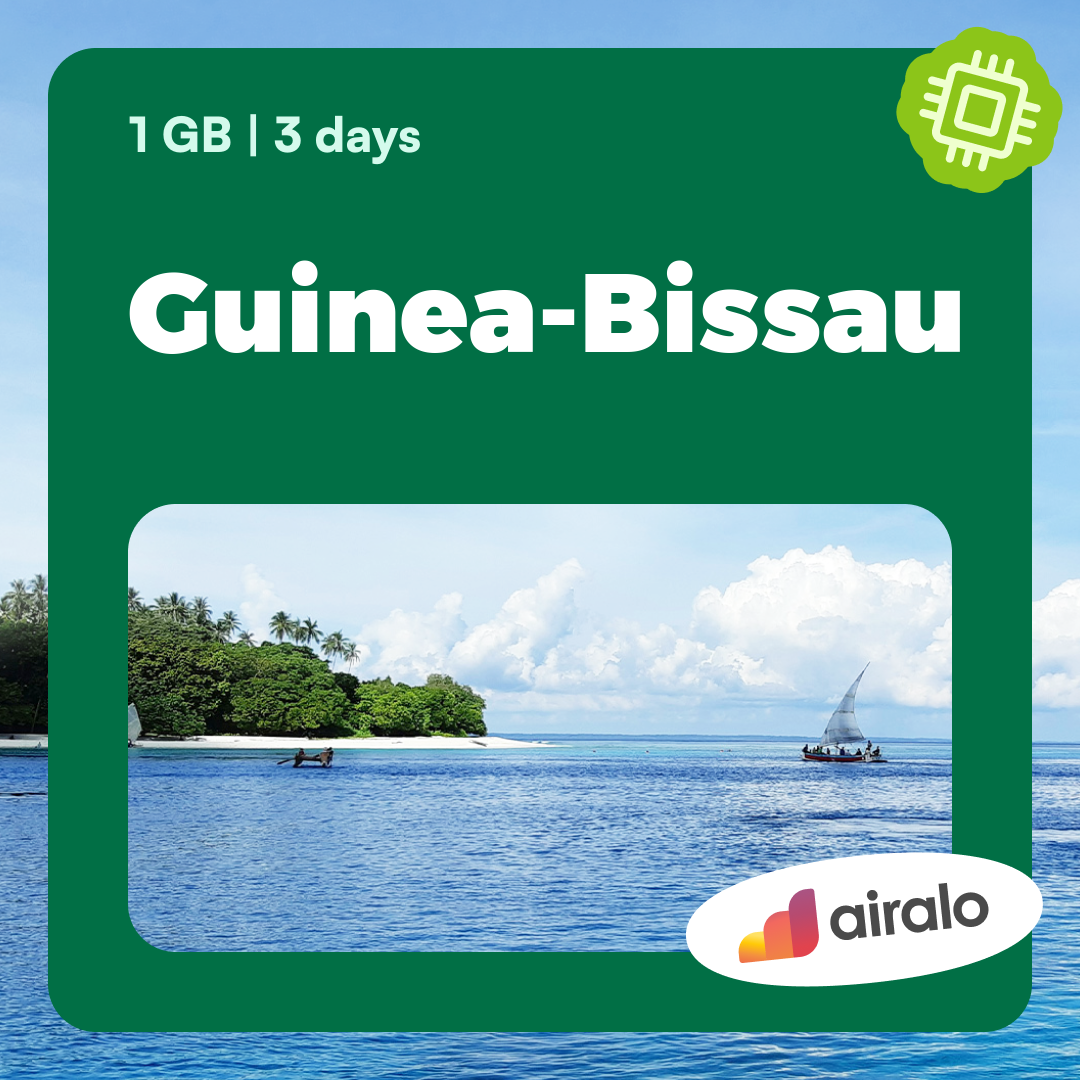 1 GB Guinea-Bissau travel eSIM valid for 3 days