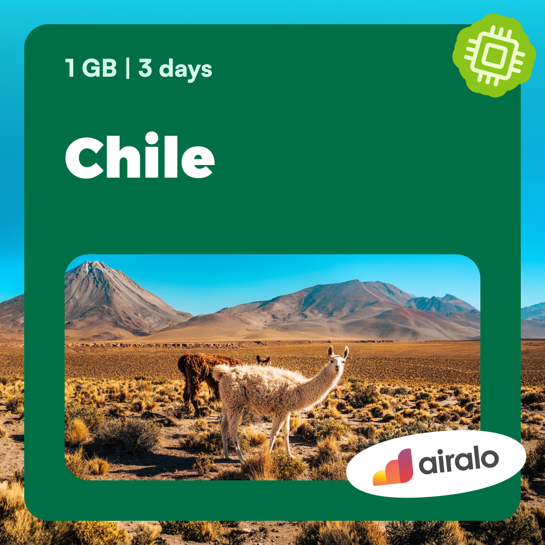 1 GB Chile travel eSIM valid for 3 days