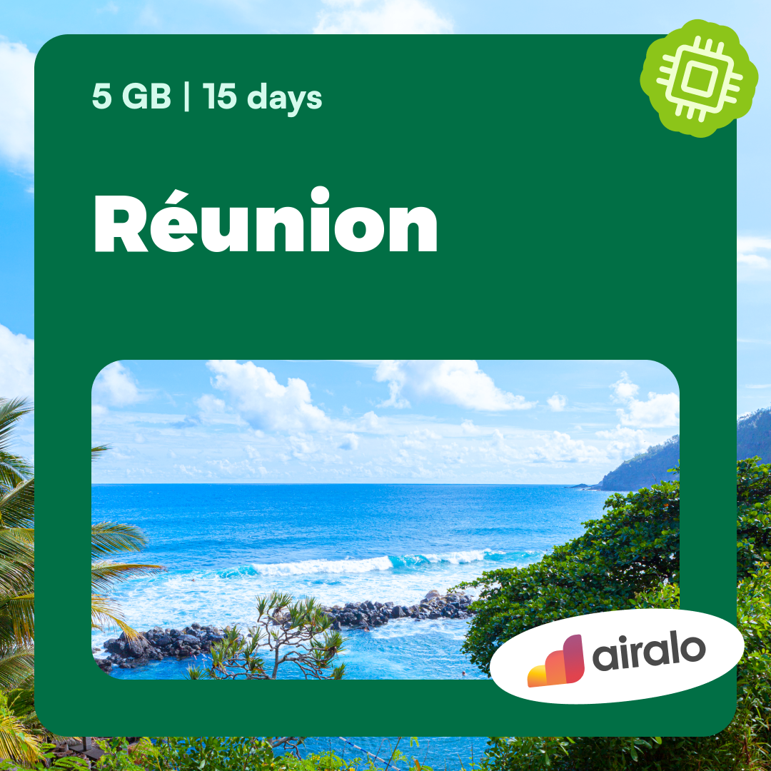 5 GB Réunion travel eSIM valid for 15 days