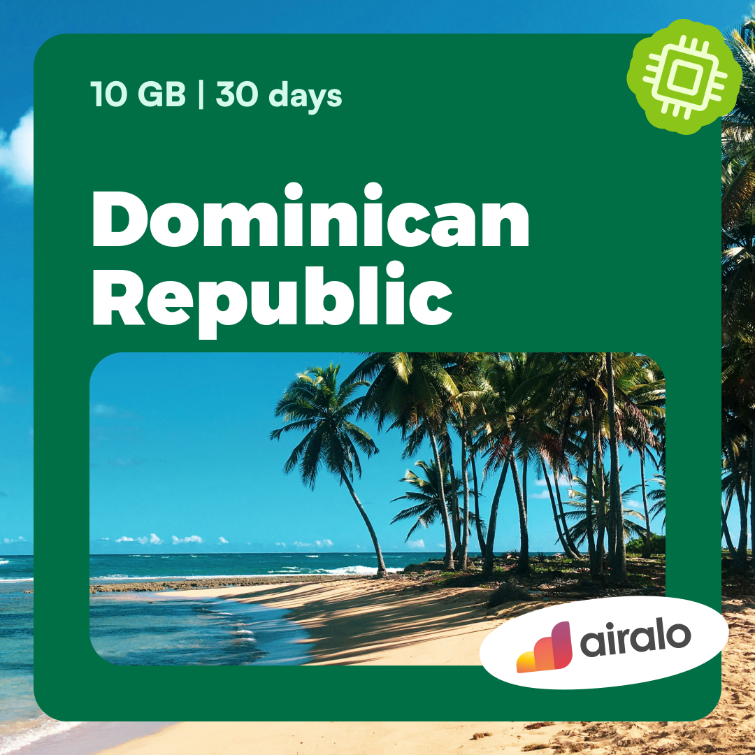 10 GB Dominican Republic travel eSIM valid for 30 days