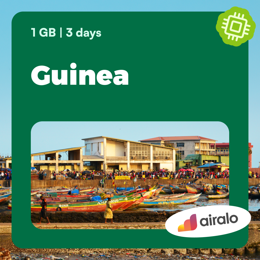 1 GB Guinea travel eSIM valid for 3 days