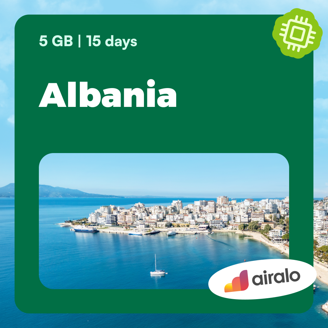 5 GB Albania travel eSIM valid for 15 days