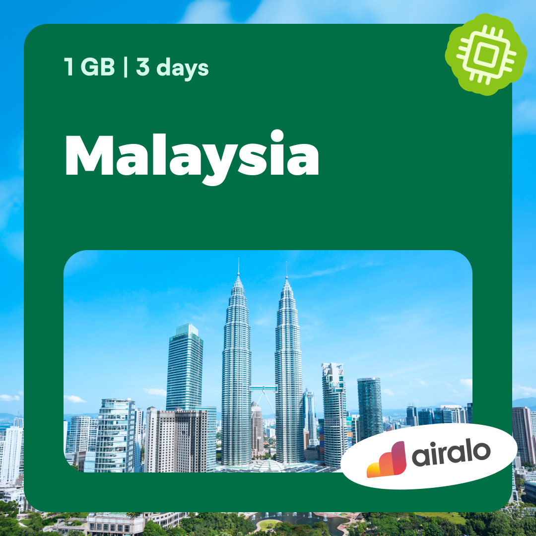 1 GB Malaysia travel eSIM valid for 3 days