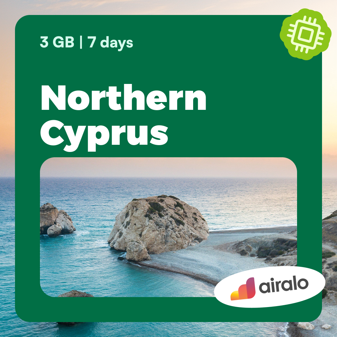 3 GB Northern Cyprus travel eSIM valid for 7 days