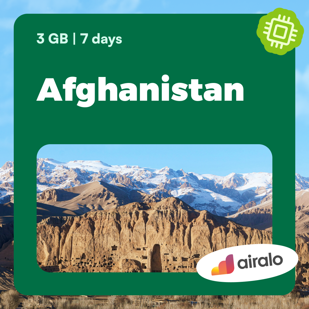 3 GB Afghanistan travel eSIM valid for 7 days