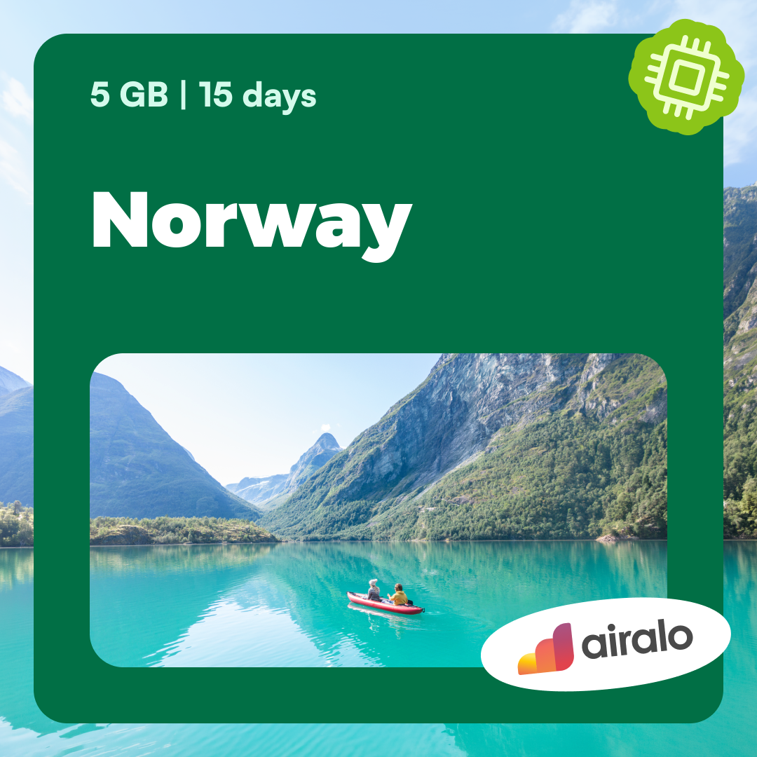 5 GB Norway travel eSIM valid for 15 days