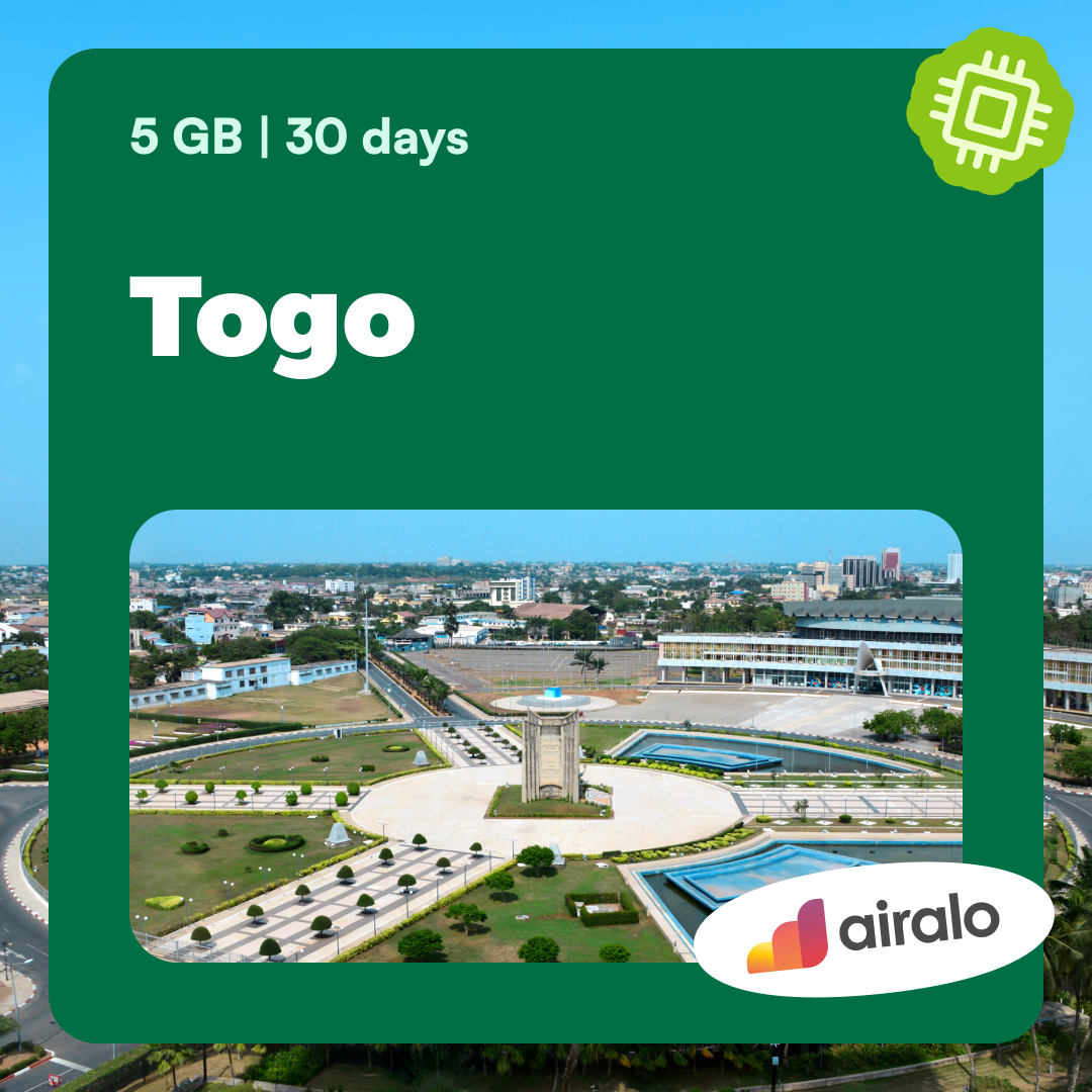 5 GB Togo travel eSIM valid for 30 days