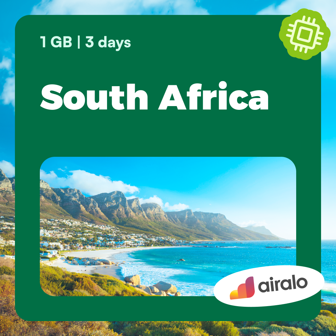 1 GB South Africa travel eSIM valid for 3 days