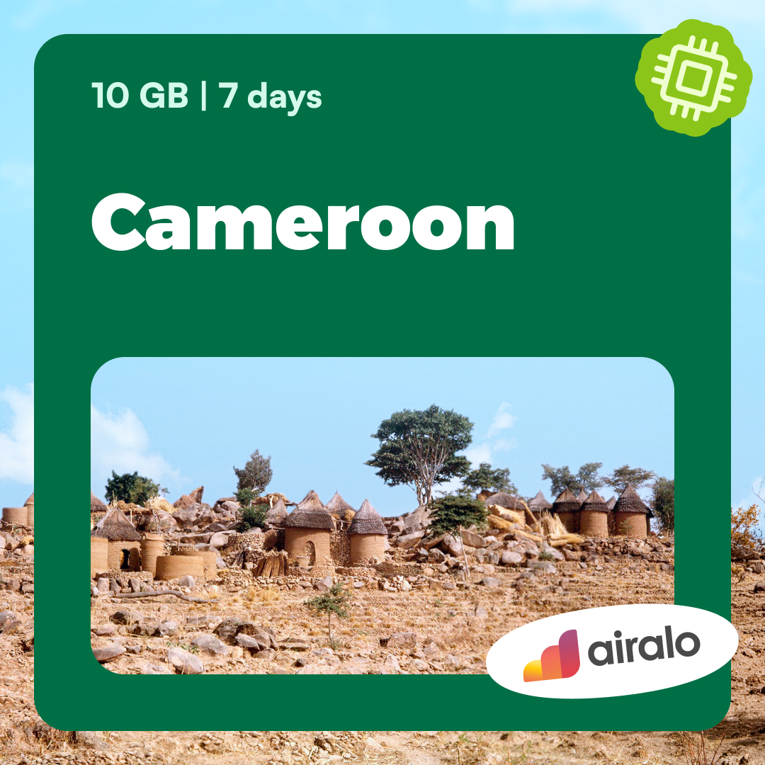 10 GB Cameroon travel eSIM valid for 7 days