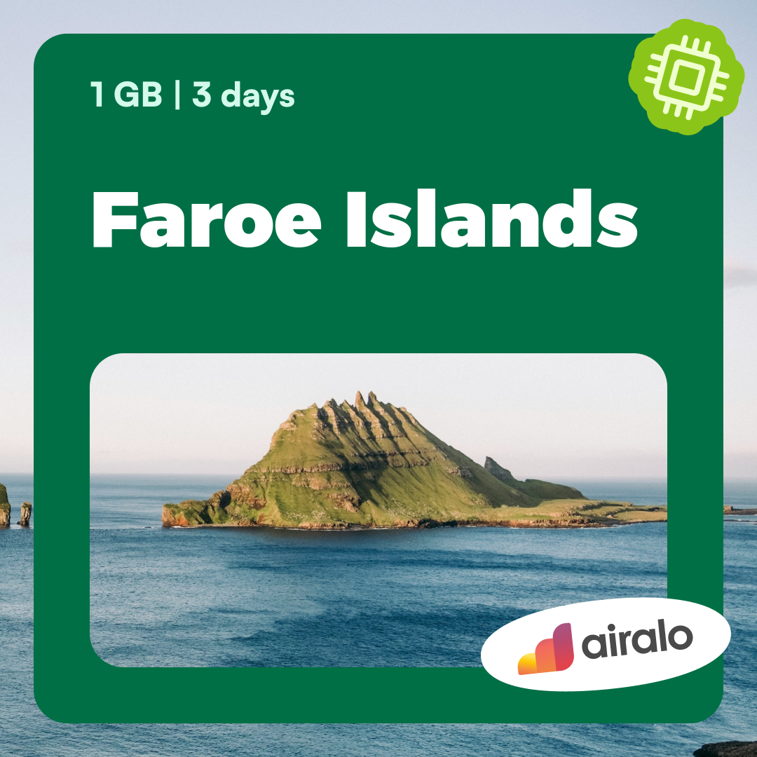 1 GB Faroe Islands travel eSIM valid for 3 days