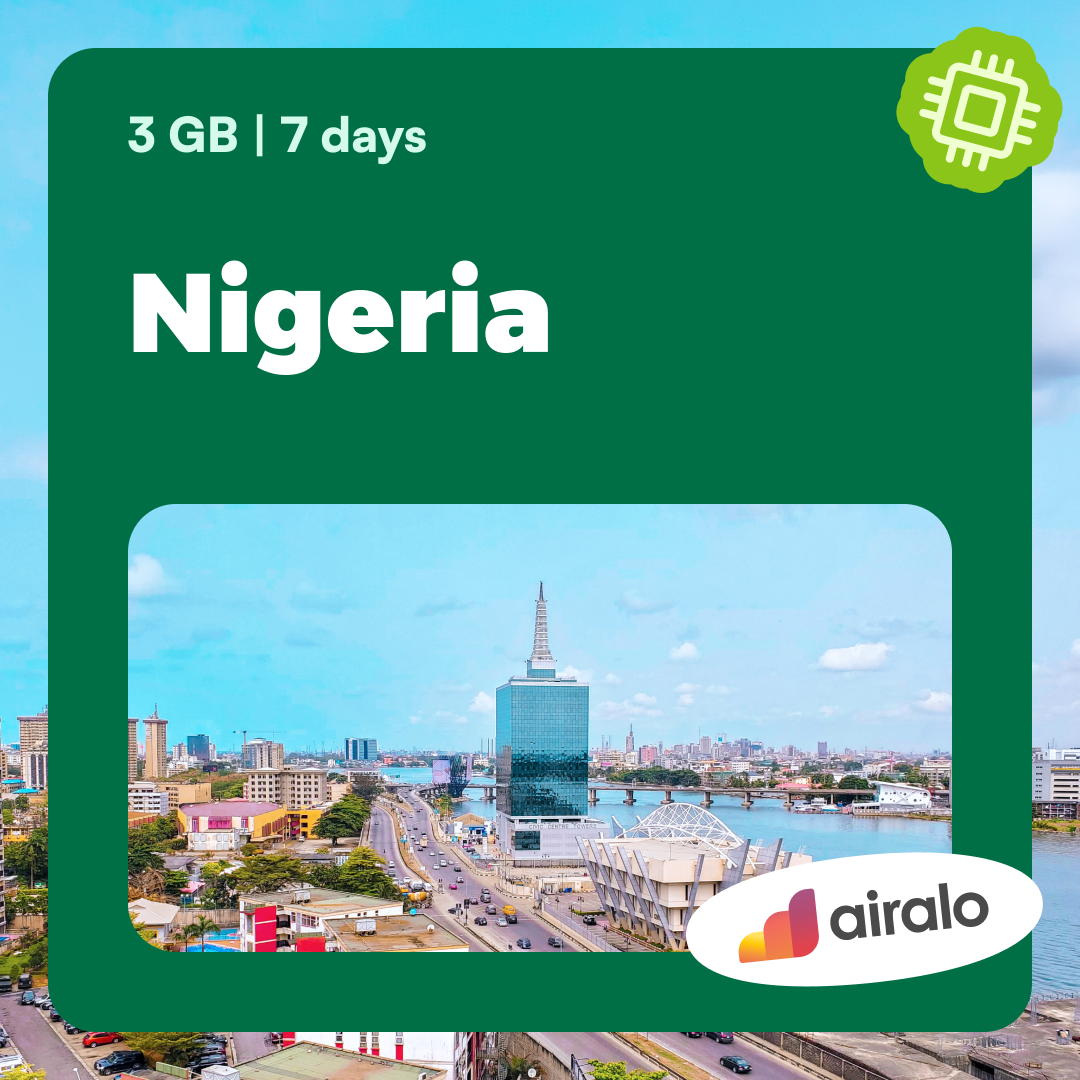 3 GB Nigeria travel eSIM valid for 7 days