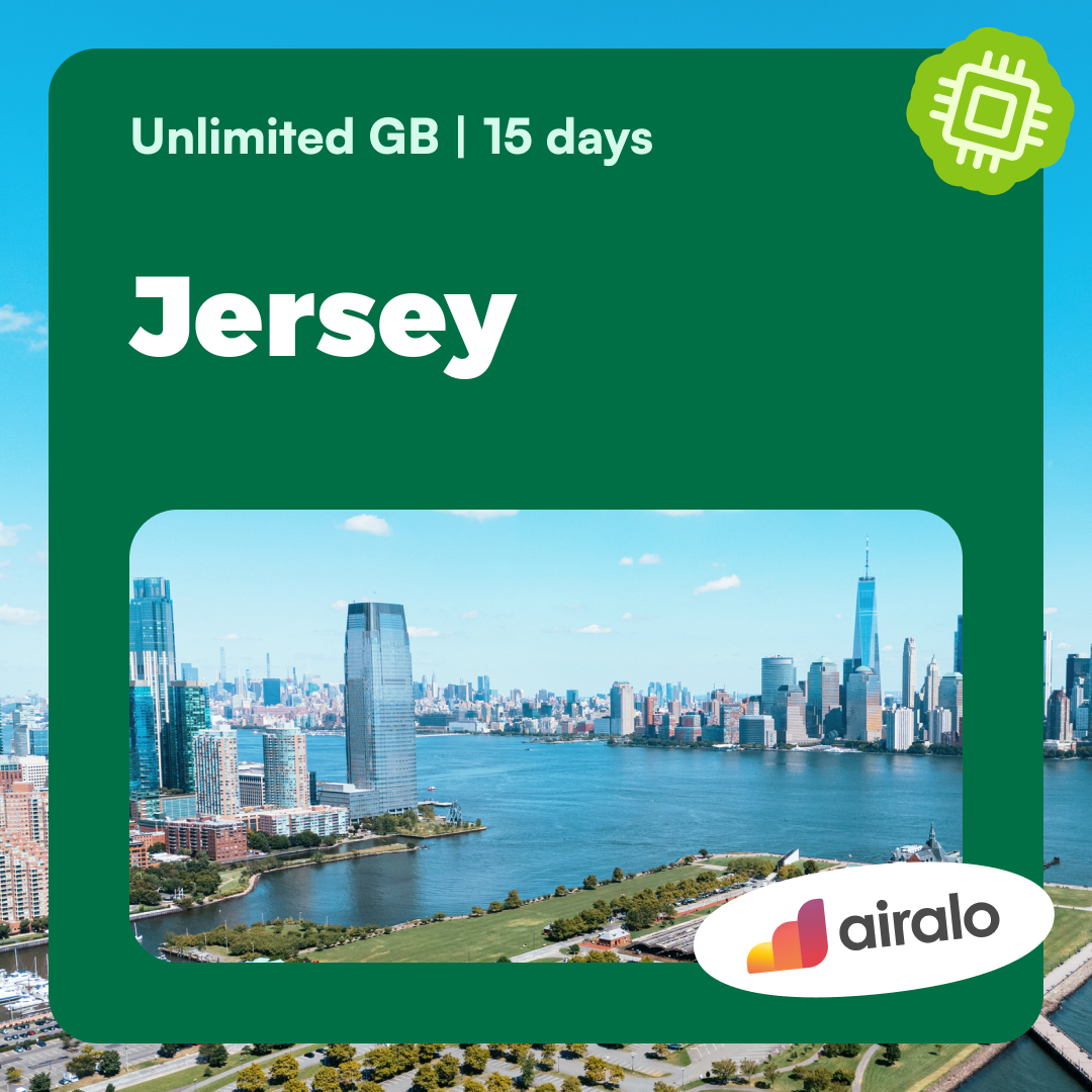 Unlimited GB Jersey travel eSIM valid for 15 days