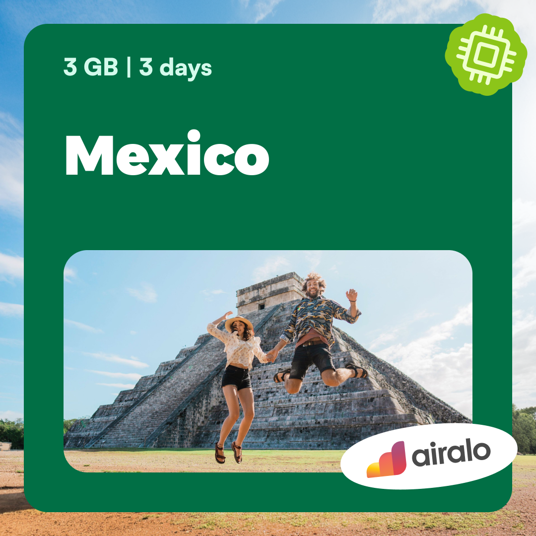 3 GB Mexico travel eSIM valid for 3 days
