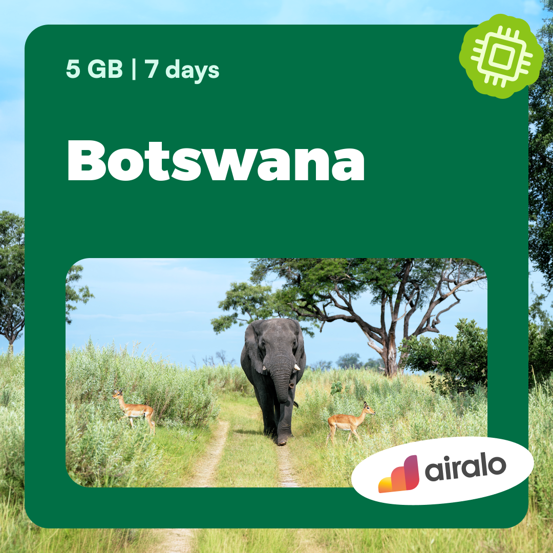 5 GB Botswana travel eSIM valid for 7 days