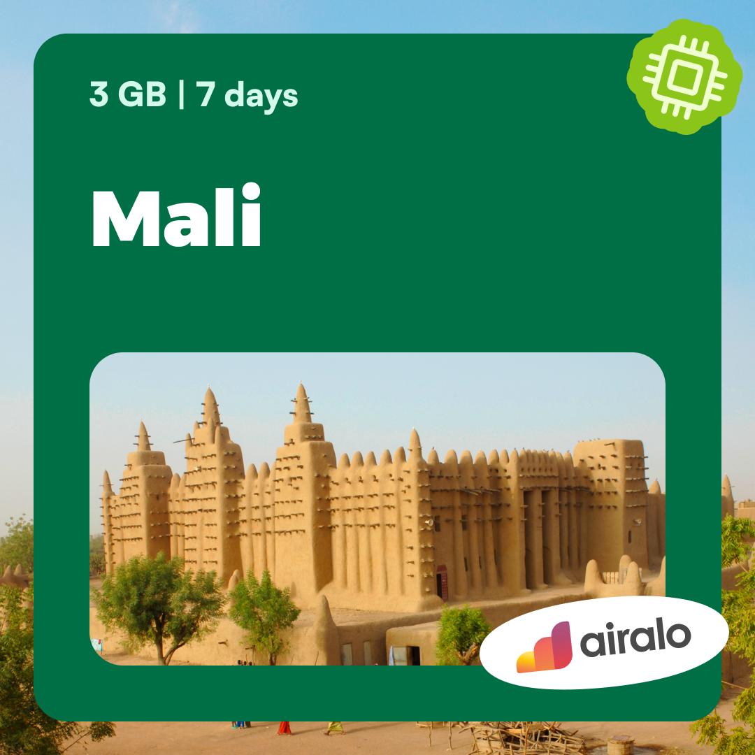 3 GB Mali travel eSIM valid for 7 days