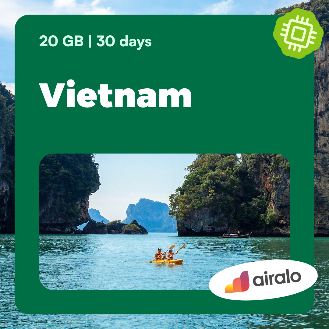 20 GB Vietnam travel eSIM valid for 30 days