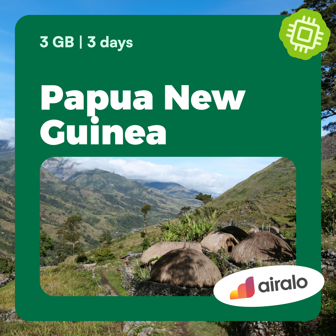 3 GB Papua New Guinea travel eSIM valid for 3 days