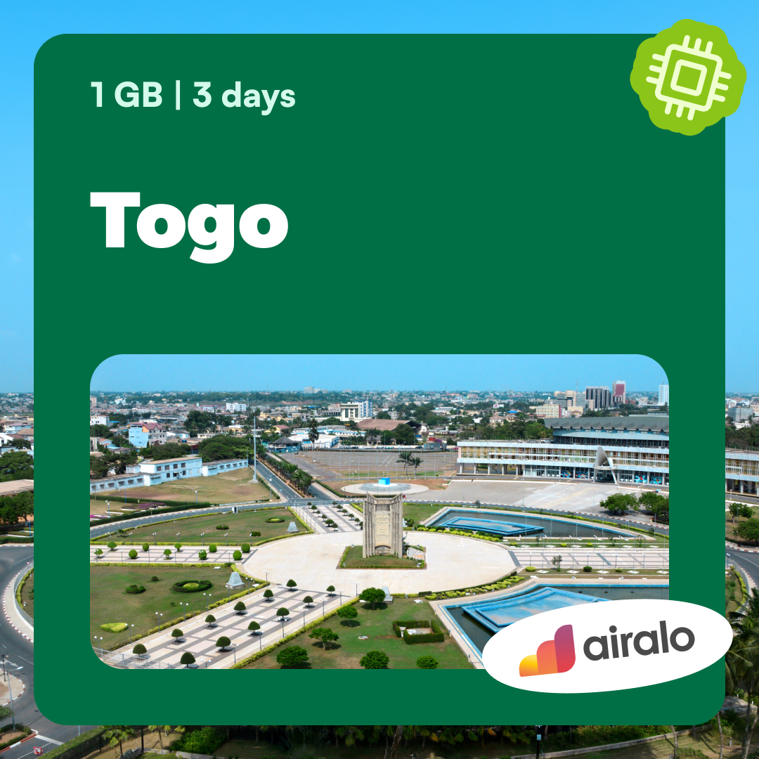 1 GB Togo travel eSIM valid for 3 days