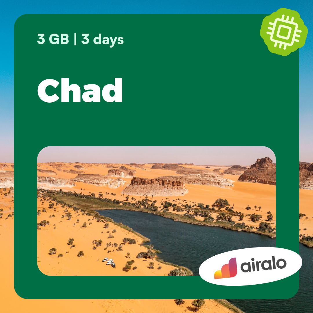 3 GB Chad travel eSIM valid for 3 days