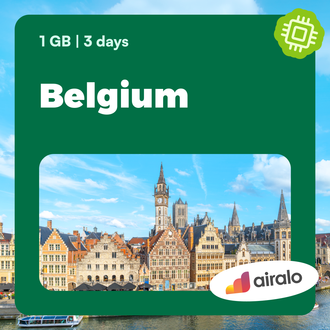 1 GB Belgium travel eSIM valid for 3 days