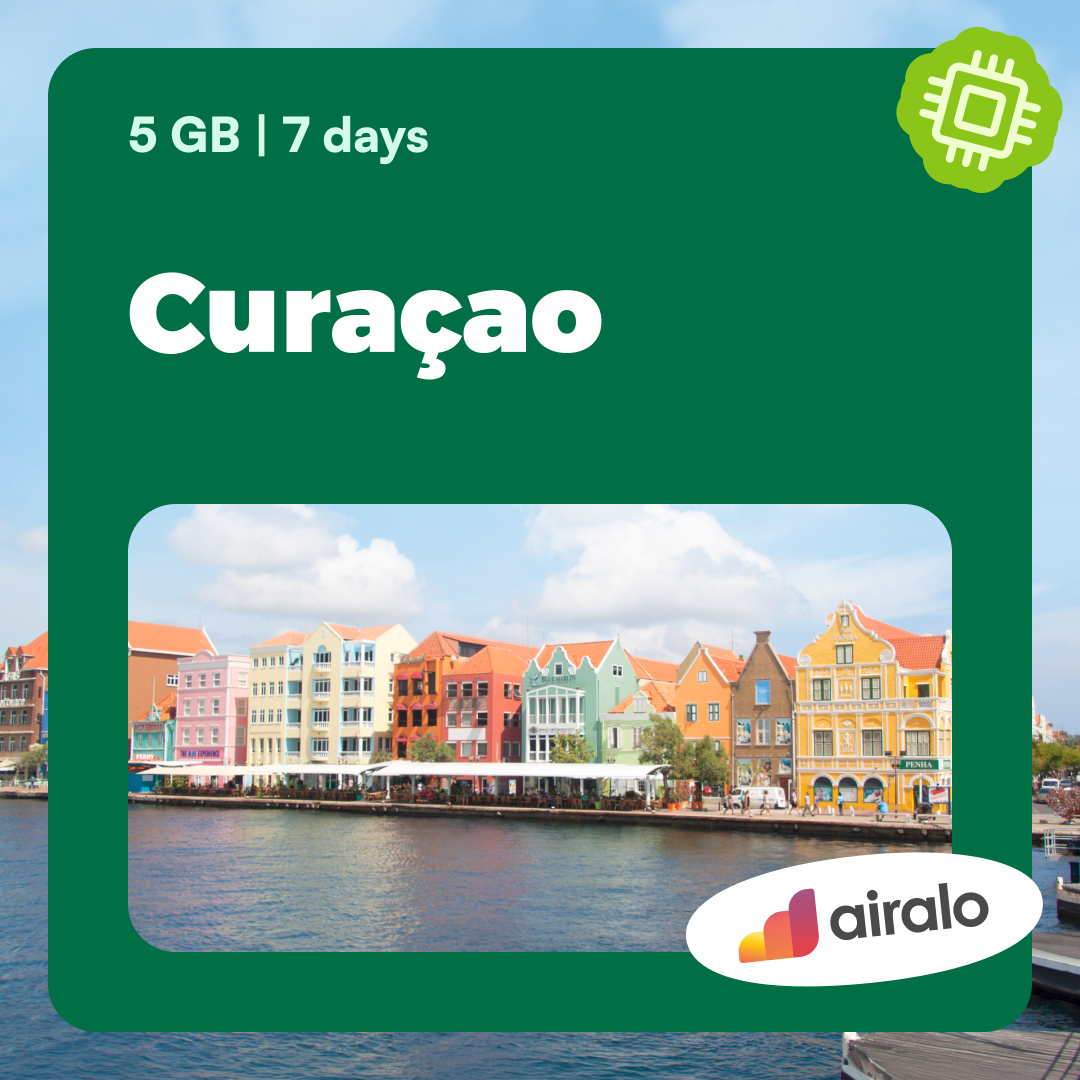 5 GB Curaçao travel eSIM valid for 7 days