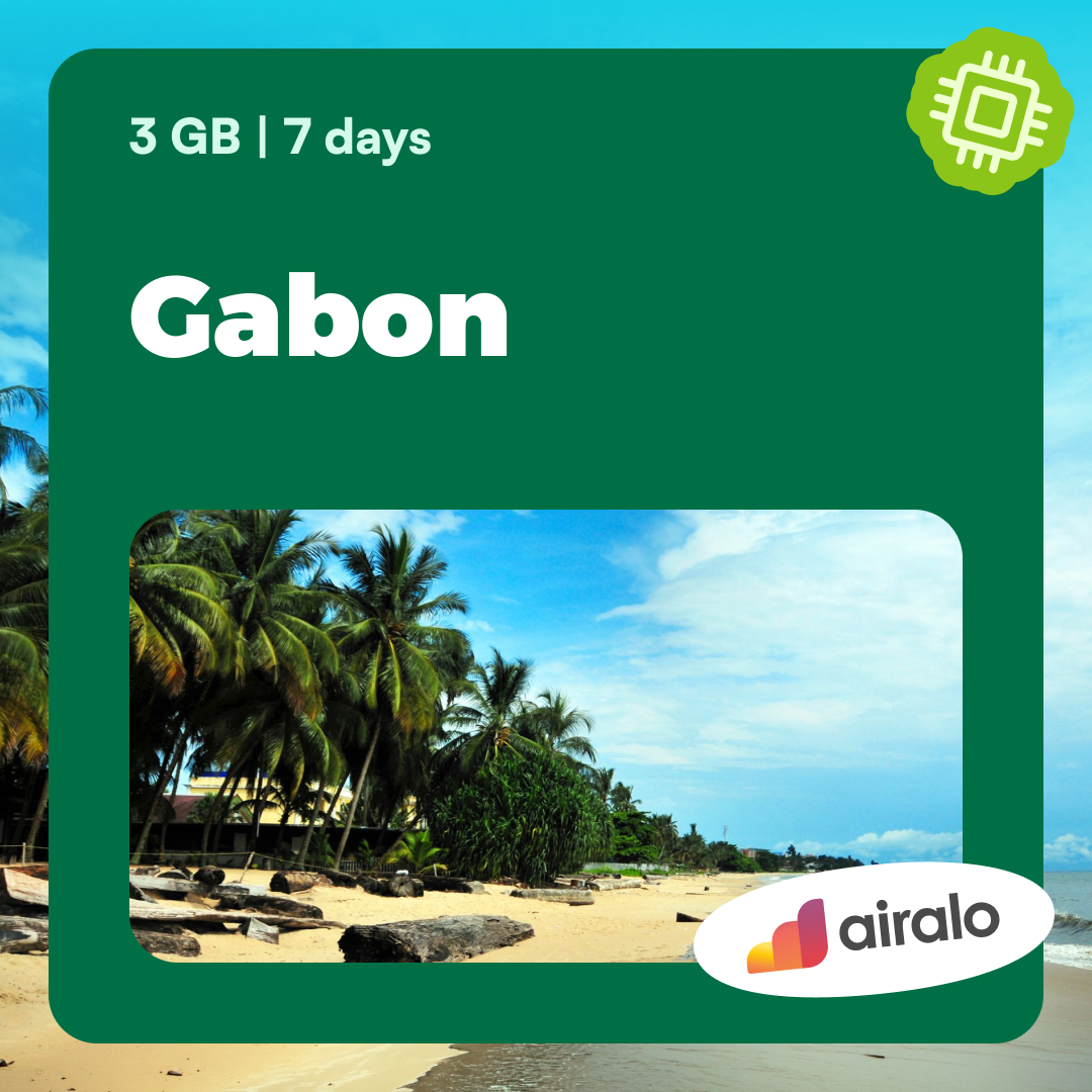 3 GB Gabon travel eSIM valid for 7 days