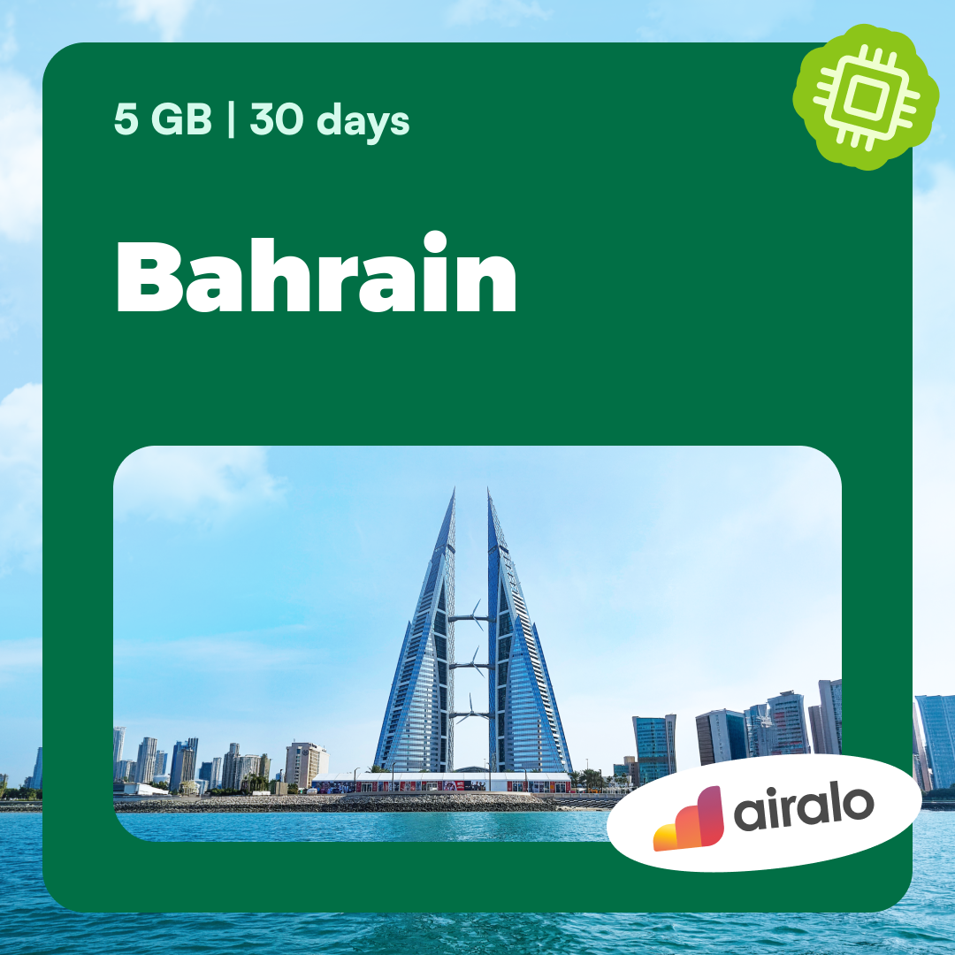 5 GB Bahrain travel eSIM valid for 30 days