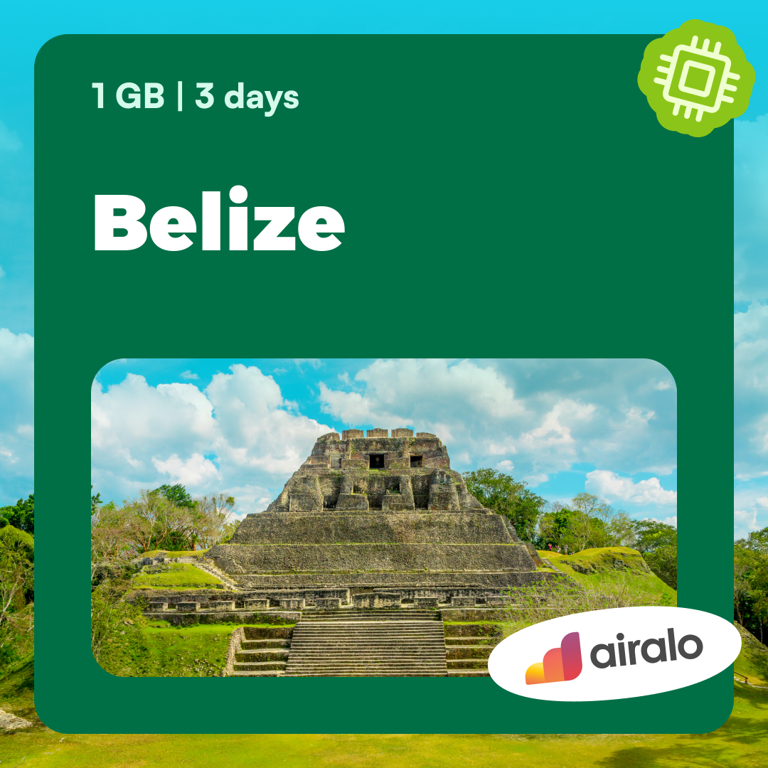 1 GB Belize travel eSIM valid for 3 days