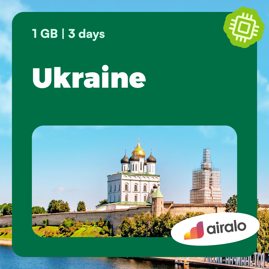 1 GB Ukraine travel eSIM valid for 3 days