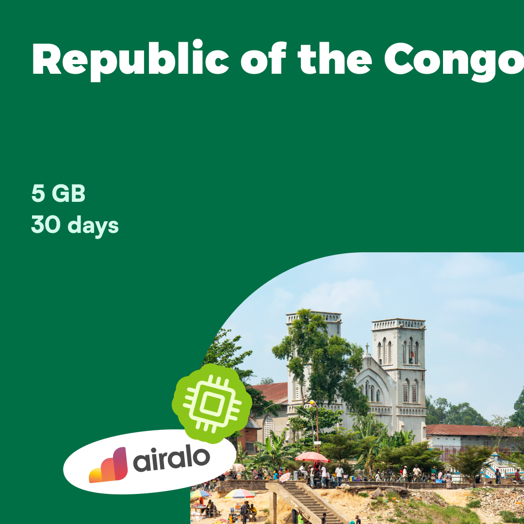 5 GB Republic of the Congo travel eSIM valid for 30 days