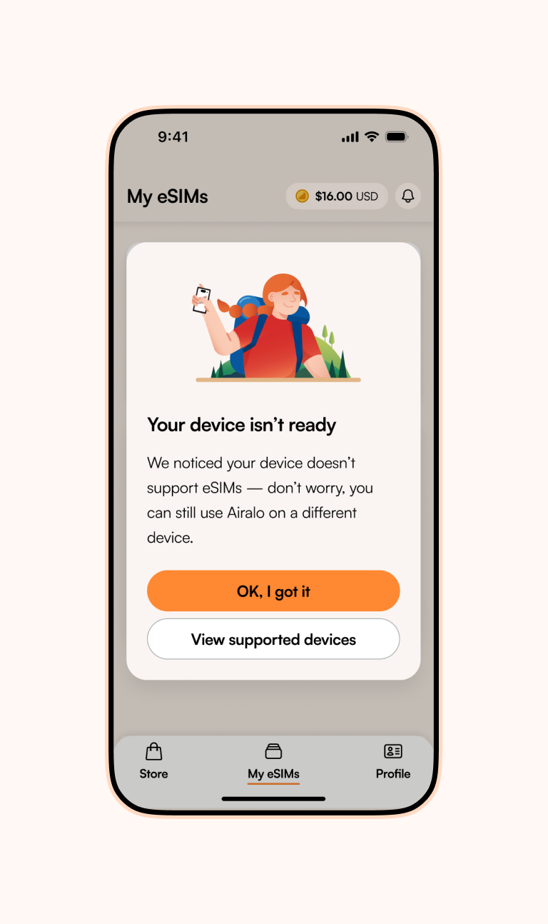 new Airalo device compatibility check