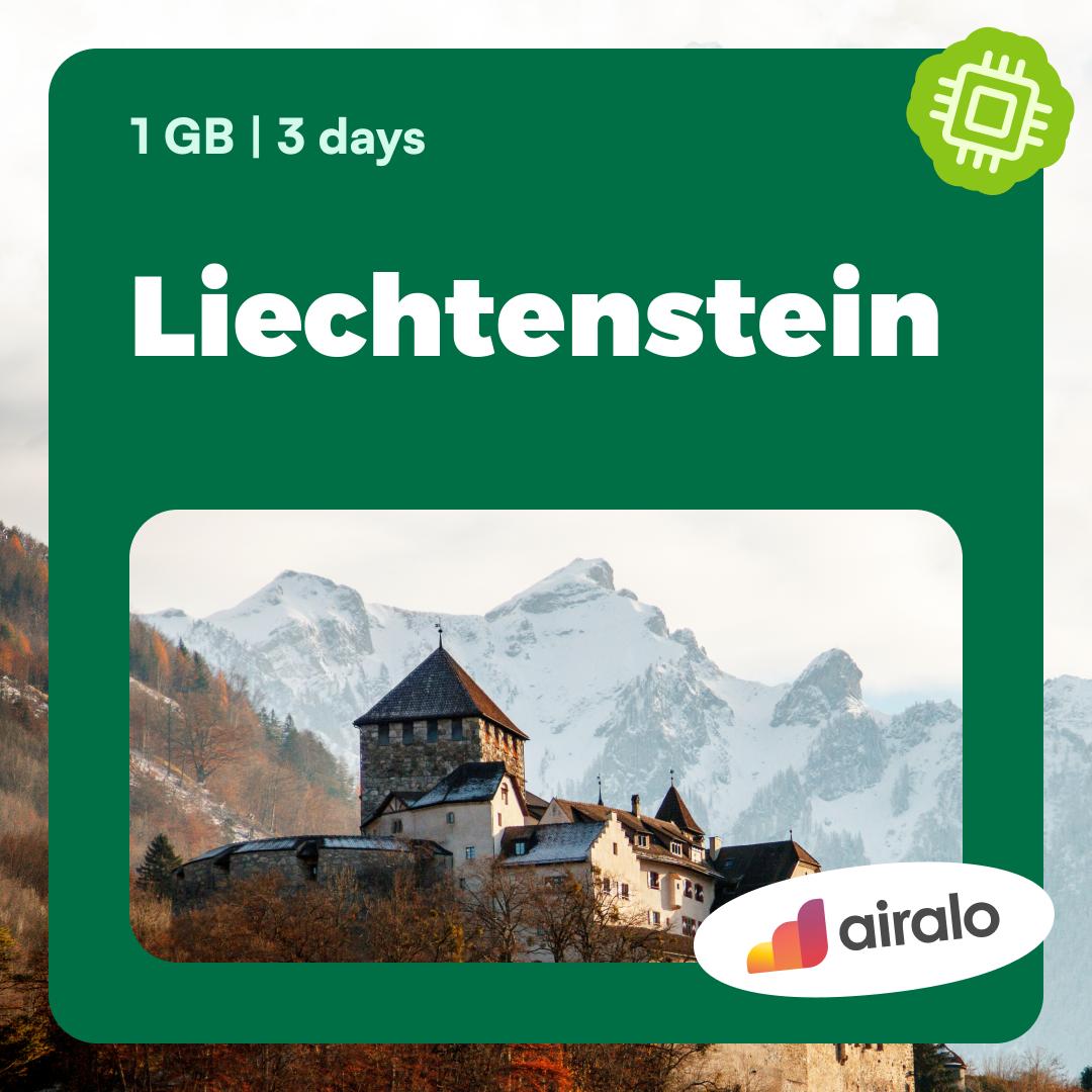 1 GB Liechtenstein travel eSIM valid for 3 days