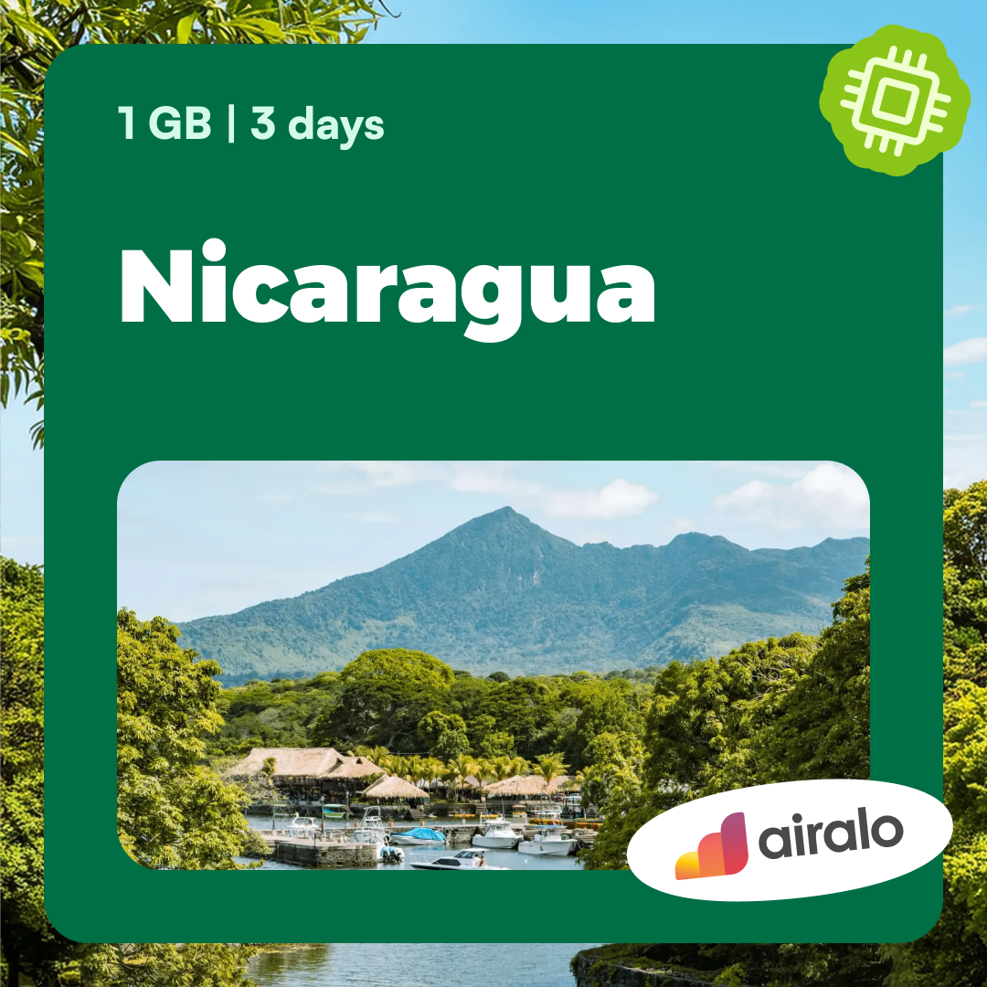 1 GB Nicaragua travel eSIM valid for 3 days